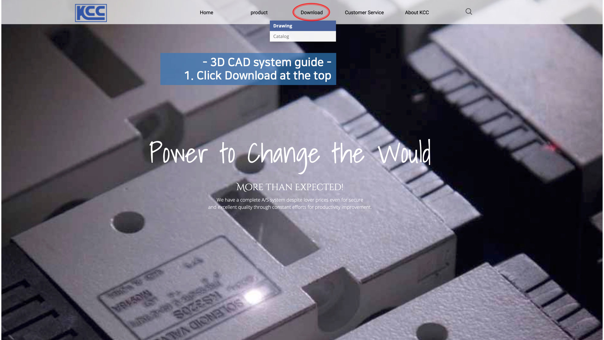 Drawing > Specialized manufacturer of Pneumatic and hydraulic cylinders